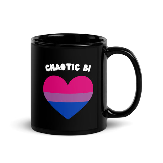 Chaotic Bi Black Glossy Mug